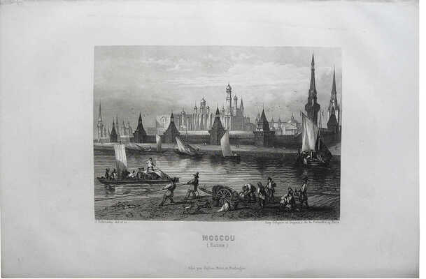 [Москва (Россия). Художник и гравер Дж. Шредер. Париж]. [1850-е]. Гравюра на стали